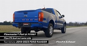 Flowmaster FlowFX, Cat-back Same Side Dual Exhaust For 2019-2023 Ford Ranger (717997)