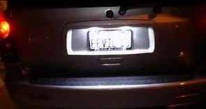 Change the license plate bulbs on Matrix - Vibe - Corolla