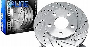 R1 Concepts Front Brakes and Rotors Kit |Front Ceramic Brake Pads| fits 2003-2009 Toyota 4Runner (319mm Front Rotors), 2005-2022 Toyota Tacoma (6 lugs), 2007-2014 Toyota FJ Cruiser