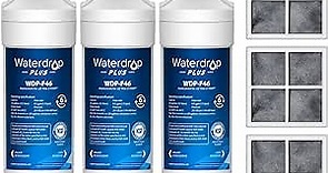 Waterdrop Plus LT1000PC ADQ747935 NSF 401 Certified Refrigerator Water Filter and Air Filter, Reduce PFAS, Replacement for LG® LT1000P®, LRFWS2906V, LRMVS3006S, LMWS27626S and LT120F®, 3 Combo