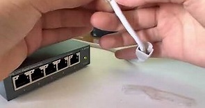 Unboxing tp-link 5 port gigabit switch TL-SG105 + speed test