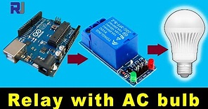 Using 5V 1 channel relay module for Arduino