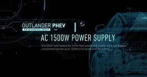 OUTLANDER PHEV Technology: AC 1500W Power Supply