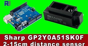 Using Sharp IR GP2Y0A51SK0F Distance Sensor with Arduino (2cm to 15cm)