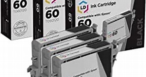 LD Products Remanufactured Ink Cartridge Replacement for Epson 60 T060120 (Black, 3 Cartridge Pack) Compatible with The Following Epson Printer Model Stylus C88