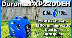 DuroMax 2,200-Watt Super Quiet Portable Dual Fuel Gas Powered Inverter Generator Review / Load Test