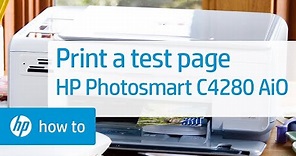 Printing a Test Page | HP Photosmart C4280 All-in-One Printer | HP