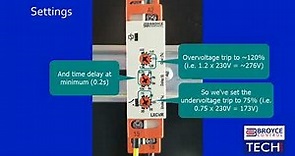 LXCVR Single Phase Voltage Monitoring Relay - Under and Over Voltage Trip Demonstration