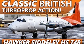 CLASSIC Turboprop! Air North Hawker Siddeley HS 748 in Action at Edmonton Airport