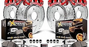 Power Stop KC4356-36 Front & Rear Z36 Truck and Tow Brake Kit with Calipers