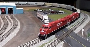 HO Manifest Freight With CP ES44AC Power