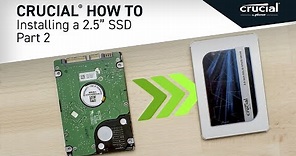 Part 2 of 4 - Installing a Crucial® 2.5 SSD: Copy