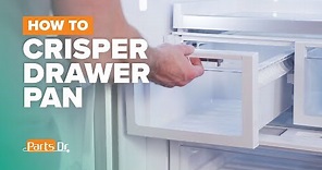 How to replace Crisper Drawer Pan part # W10850377 on your Whirlpool Refrigerator