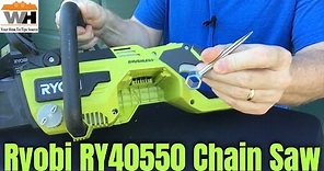Review and Demo of #RyobiTools 16 40 Volt Brushless Cordless Chain Saw