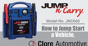 Jump Starting a Vehicle with the Jump-N-Carry JNC660 12V Jump Starter - Clore Automotive