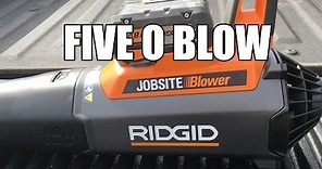 RIDGID Jobsite Blower and 5.0 Ah Battery - First Look