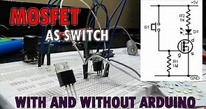 MOSFET as Switch IRF840 Arduino