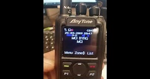 AnyTone AT-D878/868UV Digital Monitor(Promiscuous Mode) Demo