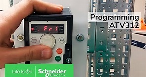 Programming ATV312 for Terminal Input & Speed Control via VW3A1101 | Schneider Electric Support