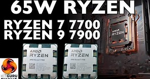 AMD 65W Review - Ryzen 7 7700 & Ryzen 9 7900
