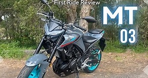 2023 Yamaha MT-03 First Ride Review
