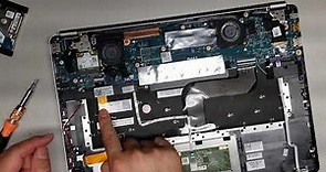 Dell Inspiron 14 7000 Series 7437 Disassembly SSD Hard Drive Upgrade Repair