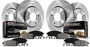 Power Stop KOE7931 Autospecialty Front and Rear Replacement Brake Kit-OE Brake Rotors & Ceramic Brake Pads For 2018 2019 2020 Toyota Camry L, LE, SE | 2021 2022 Camry LE SE SE Nightshade