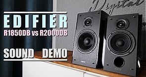 Edifier R1850DB vs Edifier R2000DB || Sound Demo w/ Bass Test