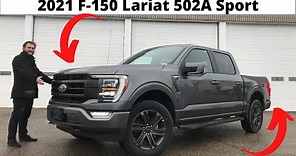2021 F-150 Lariat Sport Appearance Package 502A Walk Around & Review
