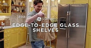 GE Appliances Super G with Edge-to-Edge Glass Shelves