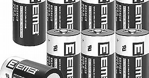 EEMB 8Pack ER34615 D Cell Batteries 3.6V Lithium Battery 19Ah Li-SOCL₂ Non-Rechargeable Battery LS-33600 SB-D02 XL-205F for CNC Machine Tool, Injection Molding Machine,Printing Machine,Meter,Clock