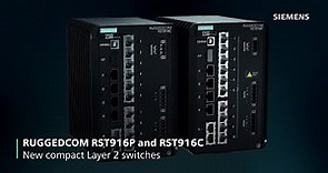 RUGGEDCOM RST916P and RST91C - Powerful, 10 Gigabit compact switches