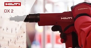 DEMO of the Hilti powder-actuated tool DX 2 at World of Concrete 2015