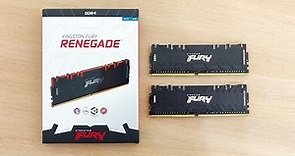 Kingston FURY Renegade 32GB DDR4 3600MHz CL16 RGB Dual Rank (2x16GB) | Unboxing
