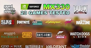Nvidia GeForce MX330 - Test in 23 Games in 2022