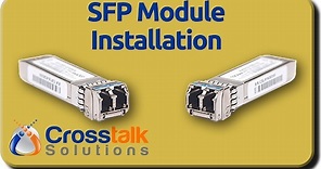 SFP Module Installation