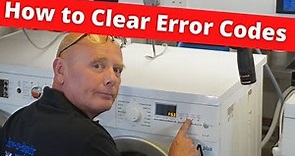 Clearing Washing Machine Error Codes Bosch, Neff, Siemens F18, F21, F61, F43, F17, F26, F63 Etc
