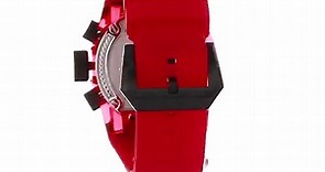 Invicta Men s Bolt Stainless Steel Quartz Watch with Silicone Strap, Red, 35.5 (Model: 29996)