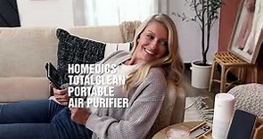 Homedics TotalClean Plus 4-in-1 HEPA Air Purifier with 2 Speed Fan on QVC