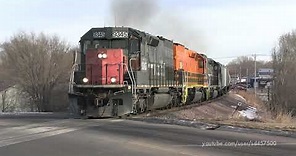 SD45T-2 Tunnel Motor Trio in Minnesota -EMD 645 V20s-