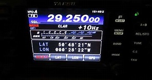 C4FM Beaconing on 29.250MHz - setup, demonstration and contact