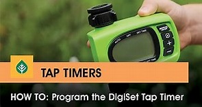Programming DigiSet Tap Timer
