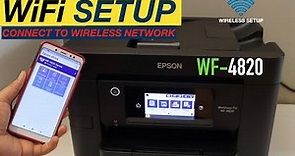 Epson WorkForce WF-4820 WiFi Setup.