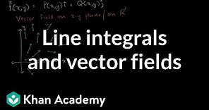 Line integrals and vector fields | Multivariable Calculus | Khan Academy