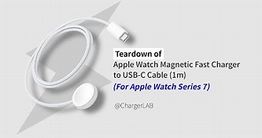 Teardown of Apple Watch Series 7 Magnetic Fast Charger to USB-C Cable (1m)