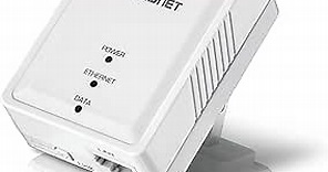 TRENDnet Powerline 500 AV Nano Adapter, TPL-406E, Includes 1 x TPL-406E Adapter, Cross Compatible with Powerline 600/500/200,Windows 10, 8.1, 8, 7, Vista, XP, Ethernet Port, Plug & Play Install White