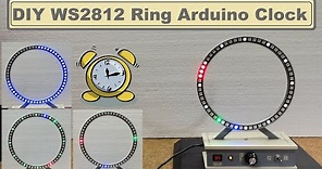 DIY WS2812 Analog style Arduino Ring Clock