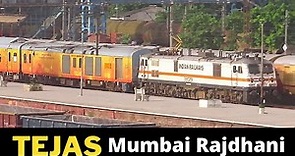 High Speed TEJAS Rajdhani Express - 02951 Mumbai - New Delhi - WAP-7 - 130 KMPH - Indian Railways