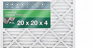 Filterbuy 20x20x4 Air Filter MERV 13 Optimal Defense (2-Pack), Pleated HVAC AC Furnace Air Filters Replacement (Actual Size: 19.38 x 19.38 x 3.63 Inches)