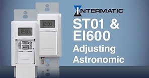 Adjusting the Astronomic Feature for the ST01/EI600 Programmable Timers